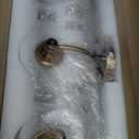 Brushed Gold Bathroom Vanity Light, Farmhouse Brass Bathroom Light Fixtures Over Mirror, 3 Light Vanity Lighting Fixtures, Flower Glass Shade Wall Sconce Lighting