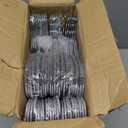 BAGAIL Plastic Hangers 50 Pack with Non-Slip Design,0.2 Inches Thick, 360Swivel Hook Space Saving Organizer for Bedroom Closet,Shirts,Pants(Grey- S Shaped) (Gray)