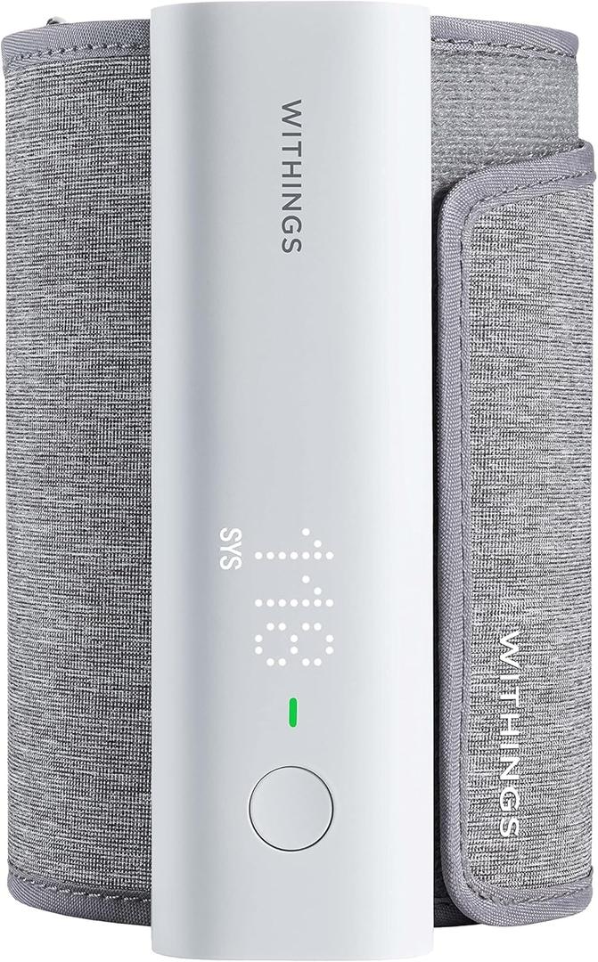Withings BPM Connect - Digital Blood Pressure Cuff & Heart Rate Monitor - Blood Pressure Machine Arm Cuff, FDA Cleared, FSA/HSA Eligible, IOS & Android (1 Count (Pack of 1))