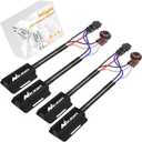 Nilight 3157B CK LED CANbus Decoder, Anti-Flickering Harness Load Resistor Kit Turn Signal Error Warning Canceller, Pack of 2