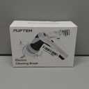 Electric Spin Scrubber, Cordless Shower Scrubber with Battery Level Display, 2 Speeds Electric Scrubber for Cleaning with 6 Replaceable Heads, Cleaning Brush for Bathroom/Sink/Window (White)