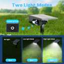 Solar Spot Lights Outdoor IP68 Waterproof, Ultra-Bright PerformanceSimple Modes for Easier Operation, Auto On/OffSolar Powered Landscape Lights for Garden, Yard, Pathway (Cool White, 4 Pack)