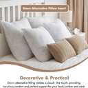 MIULEE 26x26 Synthetic Down Alternative Pillow Insert Euro Decorative Throw Pillow 26 x 26 Inch Body Bed Sleeping Ultra Soft Fluffy Form for Sofa Couch Bed