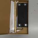 JQK Hand Towel Holder Stand Brushed Gold, Modern Tree Rack Free Standing for Countertop with 12 Inch Bar, 304 Stainless Steel Thicken 0.8mm, HTT170-BG