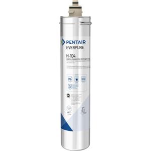 Pentair Everpure H-104 Quick-Change Filter Cartridge, EV961211, For Use in Everpure H-104 Drinking Water System, 1,000 Gallon Capacity, 0.5 Micron