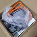 VEVOR Drain Cleaner Machine 75FT x 3/8 Inch, Auto Feed Sewer Snake Drain Auger on Wheels, Portable Drain Cleaning Machine with 8 Cutters & Air-activated Foot Switch for 2" to 4" Pipes