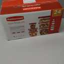 Rubbermaid Kitchen Storage Containers, 40-Piece Assortment with Microwave Vented Lids, Red