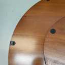 AMH 18-Inch Farmhouse Oak Lazy Susan Organizer, Walnut Finish