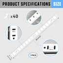Adjustable Shelf Bracket 40 Inch 8 Pack Shelf White Pilaster Strips Shelf Rail Shelf Track Adjustable Wall Shelves Shelf Standards and Supports for Cabinet Closet Organization