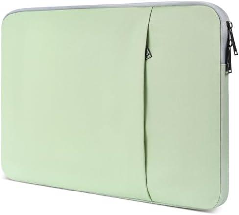 14 inch MacBook Air Sleeve, Padded Shockproof Travel Carrying Case for 2025-2023 MacBook Air 15 inch M4 M3 M2 Chip A3241 A3114 A2941 Water-Resistant Laptop Cover Slim Accessories Bag -Mint Green