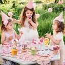 Mifoci 300 Pcs 5 oz Pink Plastic Dessert Cups with Lids and Spoons Mini Clear Reusable Yogurt Parfait Appetizer Cup for Wedding Baby Shower Party Picnic Dessert Fruit Pudding Ice Cream Cake