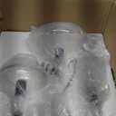 TOCHIC Glass Pendant Chandelier for Dining Room, Hanging Modern Cluster Globe Pendant Lighting Bedroom, 3 Lights Barn Ceiling Kitchen Island Light for Foyer,Hallway