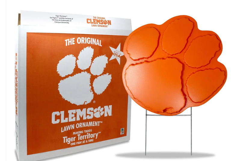 The Original Clemson Lawn Ornament - Clemson Tigers Paw