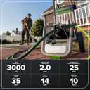 Greenworks Pro Brushless 3000 PSI (CSA Certified) 2.0 GPM Max / 1.1 GPM Electric Pressure Washer (Foldable Handles, Rugged Steel Frame, 25 FT Hose, 35 FT GFCI Power Cord)