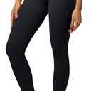 IUGA High Waist Yoga Pants with Pockets, Leggings for Women Tummy Control, Workout Leggings for Women 4 Way Stretch Black, Size large