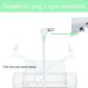 White Power Cord Compatible with Cricut Explore 3 Cutting Machine,24V DC Power Replacement Cord Connector for Cricut Explore 3 Cutting Power Supply Cord