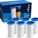 Culligan with ZeroWater Technology Replacement Filter 6-Pack, 5-Stage Advanced Water Filter IAPMO Certified to Reduce Lead, Total PFAS (Forever Chemicals), Mercury, Fluoride, and Chlorine