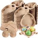 64 Pcs Heart Shaped Egg Carton for Valentine's Day & Easter, Reusable Egg Cartons Holds 3 Eggs, Bulk for Home Kitchen Baking Storage (64)
