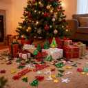 4800Pcs Christmas Confetti Xmas Metallic Foil Mix Confetti for Christmas and New Year Decoration Set (Style 3)