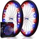 Activ Life 2-Tire Pack LED Bike Wheel Lights with Batteries Included, Get 100% Brighter and Visible from All Angles for Ultimate Safety and Style