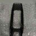 AIRSPEED Hard Carbon Fiber for Audi 2025 A3 A5 A6 Q5 Q6 SQ5 SQ6 RS3, 2024 2025 Q4 e-tron Car Gear Shift Panel Cover Center Console Gearbox Panel Interior Trim Accessories, Black