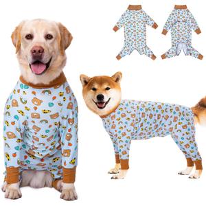 Dog Recovery Suit After Surgery Female Male, Medium Large Dog Neuter Shirt Cone Alternatives Prevent Licking Surgical Onesies (Brea, 2XL)