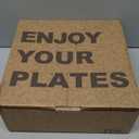 Homienly Plastic Dinner Plates, Wheat Straw Plates 11 Inch, Lightweight Unbreakable Plates Set of 8, Microwave Safe Plates, Deep Plates for Dinner - Beige