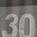 12.6 Inch Light Up Numbers, Warm White and Cool White Lighted Marquee Number with Remote, 30th Birthday Decoration for Woman Man, Marquee Numbers 30 Sign for Party Backdrop Wedding Anniversary Decor