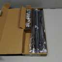 IFELS Heavy Duty Curtain Rods for Windows 66 to 120 Inch,1 Inch Adjustable Black Curtain Rod with Easy Installation and Modern Design,Decorative Long Drapery Rods with Metal Finials (A1,Black,30-120")