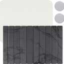 23*16'' Large Diatomaceous Earth Stone Quick Drying Mat For Kitchen Counter Bathroom Foldable and Absorbent Drying Stone Mat Home Pad Fast-Drying Floor Mat Dark Gray