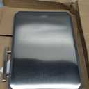 SNOWCLAD Stainless Steel Cutting Board,Double Sided Steel Cutting Board Set for kitchen,Stainless Steel/Wheat straw pp Large for meat,Dishwasher Safe [16 * 11+12 * 8.3 Inch]