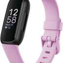 Fitbit Inspire 3 Health &-Fitness-Tracker with Stress Management, Workout Intensity, Sleep Tracking, 24/7 Heart Rate and more, Lilac Bliss/Black, One Size (S & L Bands Included)