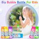 IJIGU Bubble Bottles 48 Pack (2oz), Bubbles for Kids, Bubble Solution with Bulk Wands in 6 Colors as Party Favors for Toddlers 1-3, Summer Outdoor Toy Gift for Boys & Girls