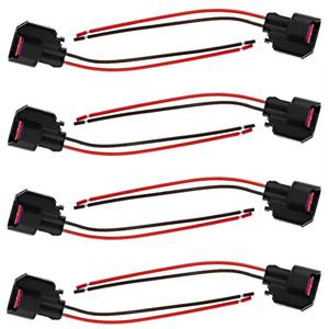 8 Pack Fuel Injector Kits Pigtail Connector Replacement for Ford F Series 150 1999-2016 250 1999-2013 Crown Victoria 1999-2011 Mustang 2002-2013, EV6 EV14