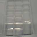 18 Grids Plastic Organizer Box with Dividers, Exptolii Clear Compartment Container Storage for Beads Crafts Jewelry Fishing Tackles, Size 7.9 x 6.2 x 1.2 in