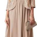 GRACE KARIN Women's Formal Dresses - Mother of The Bride & Wedding Party Cocktail Dress - Two Piece & Sequin Dress (6, Champagne)