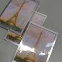 upsimples 5x7 Picture Frame Set of 3, Made of High Definition Glass for 5 x 7 Silver Frames, Wall and Tabletop Display Thin Border Photo Frame for Home Dcor