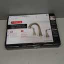 Delta Faucet Broadmoor Pull Down Bathroom Faucet Brushed Nickel, Bathroom Faucet, Widespread Bathroom Faucet 3 Hole with Magnetic Docking, Bathroom Sink Faucet, SpotShield Stainless 35765LF-SPPD