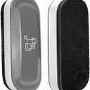 maxtek Dry Erase Eraser, Magnetic White Board Erasers - 2 Pack, Glass Whiteboard Eraser for Office and School Supplies (Gray)