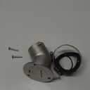 Boat Fuel Deck Fill/Filler with Keyless Cap with Screws, Marine Mirror Polished Stainless Steel Hardware Angled Neck for Boat Yacht Caravan (2inch)