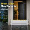 Aluminum Flood Protection Barrier for Doors, Quick Detachable Reusable Flood Control Baffle - Front Door/Basement Entrance/Backyard Flooding Water Barriers (30" - 32" Door)