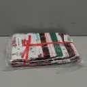 Little Treasure Hudson Baby Cotton Poly Flannel Receiving Blankets Multipack, Red Christmas Scene, 30x30 inches