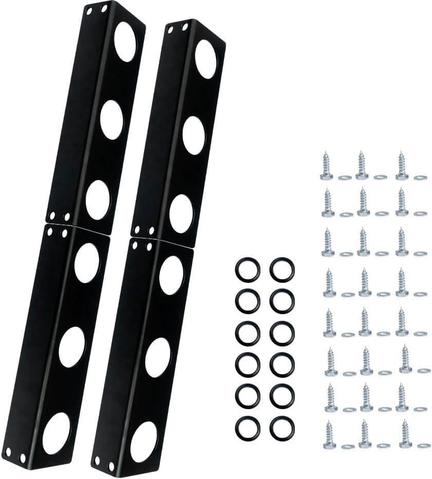 6 Hole Hand Tool Holder Rack Tool Storage Rack fit for lanscaping Trailer and Truck
