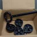 Collapsible Wagon with All Terrain Wheels, Large Grocery Cart On Wheels, 220LBS Utility Folding Wagon for Camping Shopping Beach Sports Fishing, Black (100L)