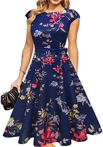 DRESSTELLS Women's Cocktail Dresses, Formal Wedding Guest Church Modest Party Prom Dress 2025, Size: L