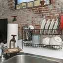Creative Co-Op Rustic Metal Faucet Paper Towel Holder