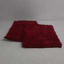Bathroom Rugs Chenille Bath mat 2 Piece Set, Super Absorbent, Strong PVC Non Slip Backing, Bath mats for Bathroom, Plush Shaggy, Thick, Machine Washable, Bathtub, Toilet.(Burgundy)