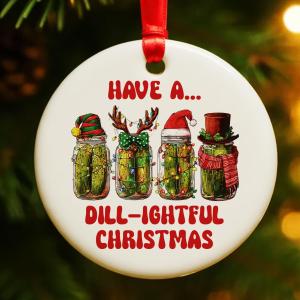 3 x Pickle Gifts Christmas Ornament for Women Men, Pickle Ornaments Gifts for Christmas Tree