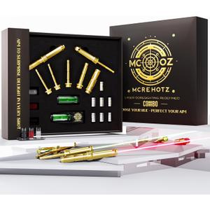 Dual Red/Green Laser Bore Sighter 3.0 | fits 9mm/223/5.56mm/308/30-30/30-06/7.62x39/22LR/45ACP/243/.25/.177 | Quick Zeroing for Rifles & Pistols | Tactical Enthusiast Gift