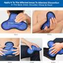 Shoulder Ice Pack for Injuries Reusable: Cold/Hot Therapy Wrap for Rotator Cuff Injuries, Bursitis & Swelling - Gel Ice Pack Reusable Compatible with Suptrust Shoulder Brace for Women and Men, 2 Packs (One Size)